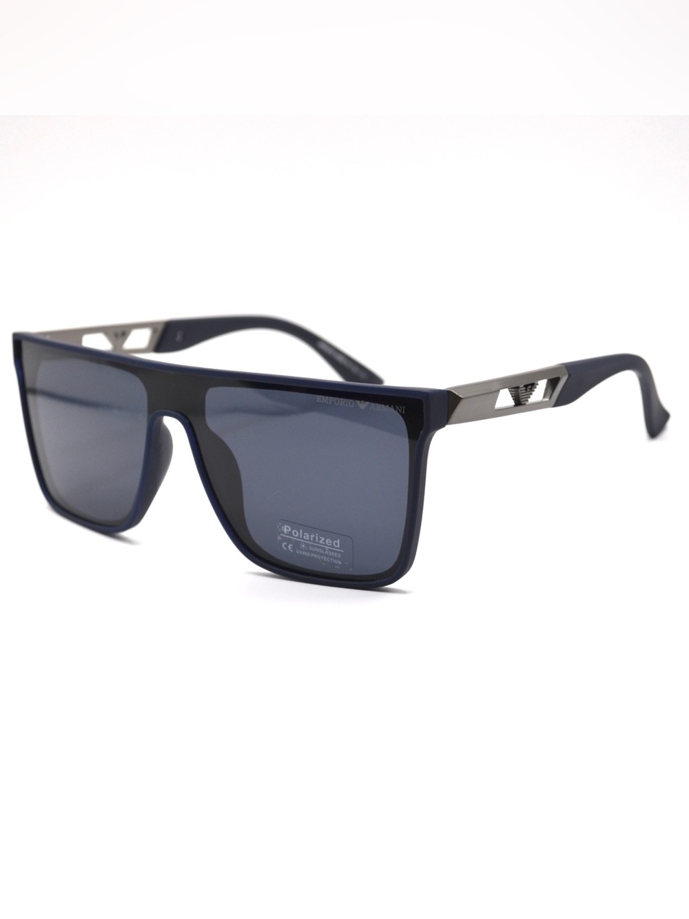 Emporio Armani Men Sunglasses | Navy Blue | Dark Grey Lens | New | Polarized